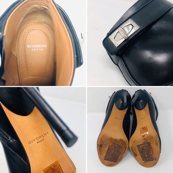 GIVENCHY RYKA SHARK TOOTH OPEN TOE BOOTIE SZ 39 - Picture 8 of 8